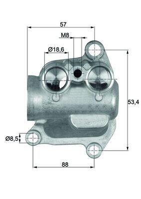 MAHLE ORIGINAL Termostat, oliekøling Varenummer: TO 12 100 billige