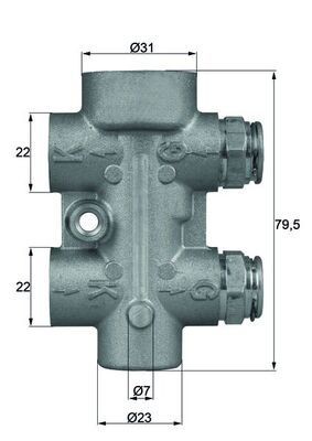 MAHLE ORIGINAL Termostat, oliekøling Varenummer: TO 8 80 billige