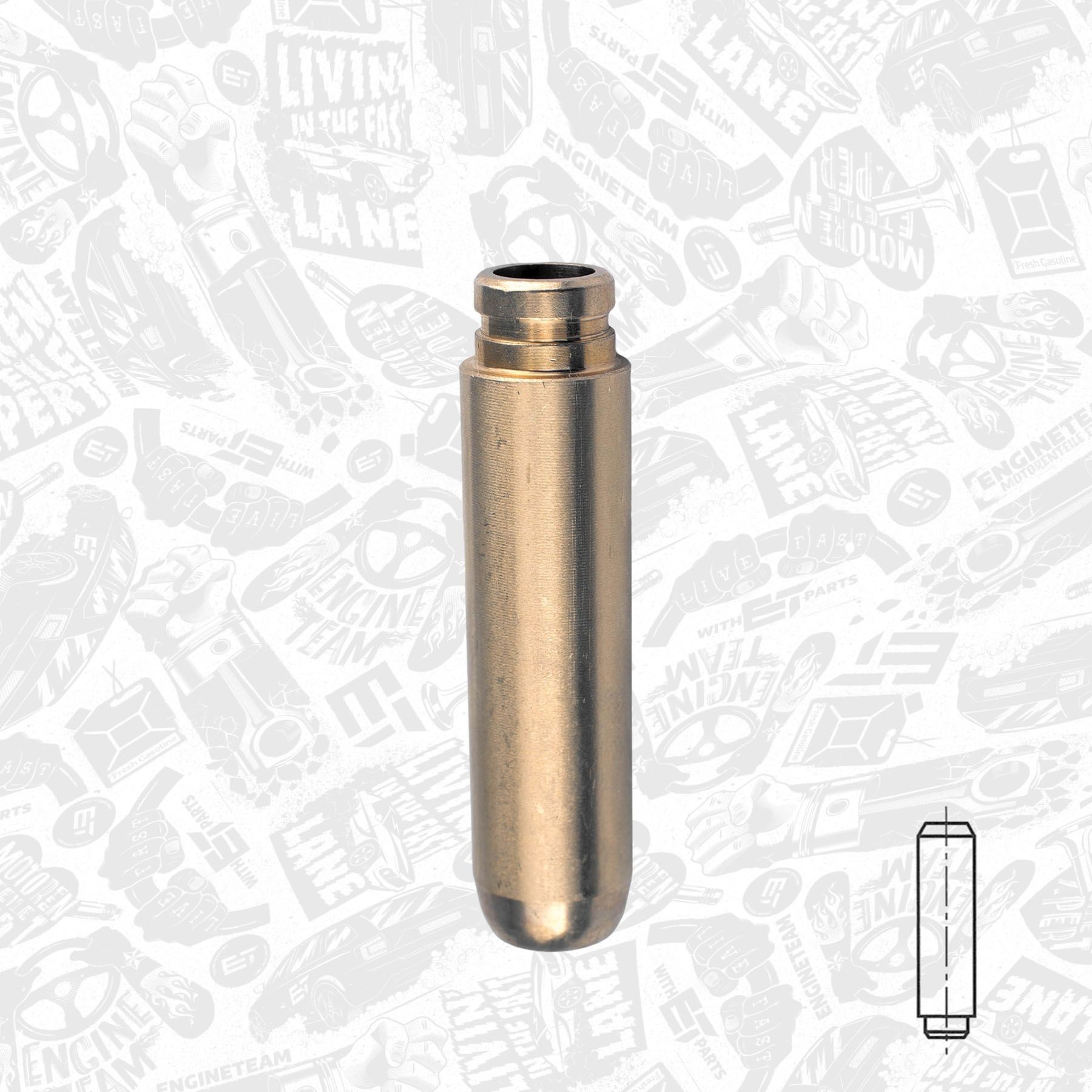 ET ENGINETEAM VG0033 Valve Guides CLIO 1.2 58 PS Petrol 1998