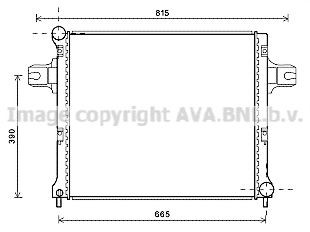 PRASCO Engine radiator Article number: JE2064 cheaply