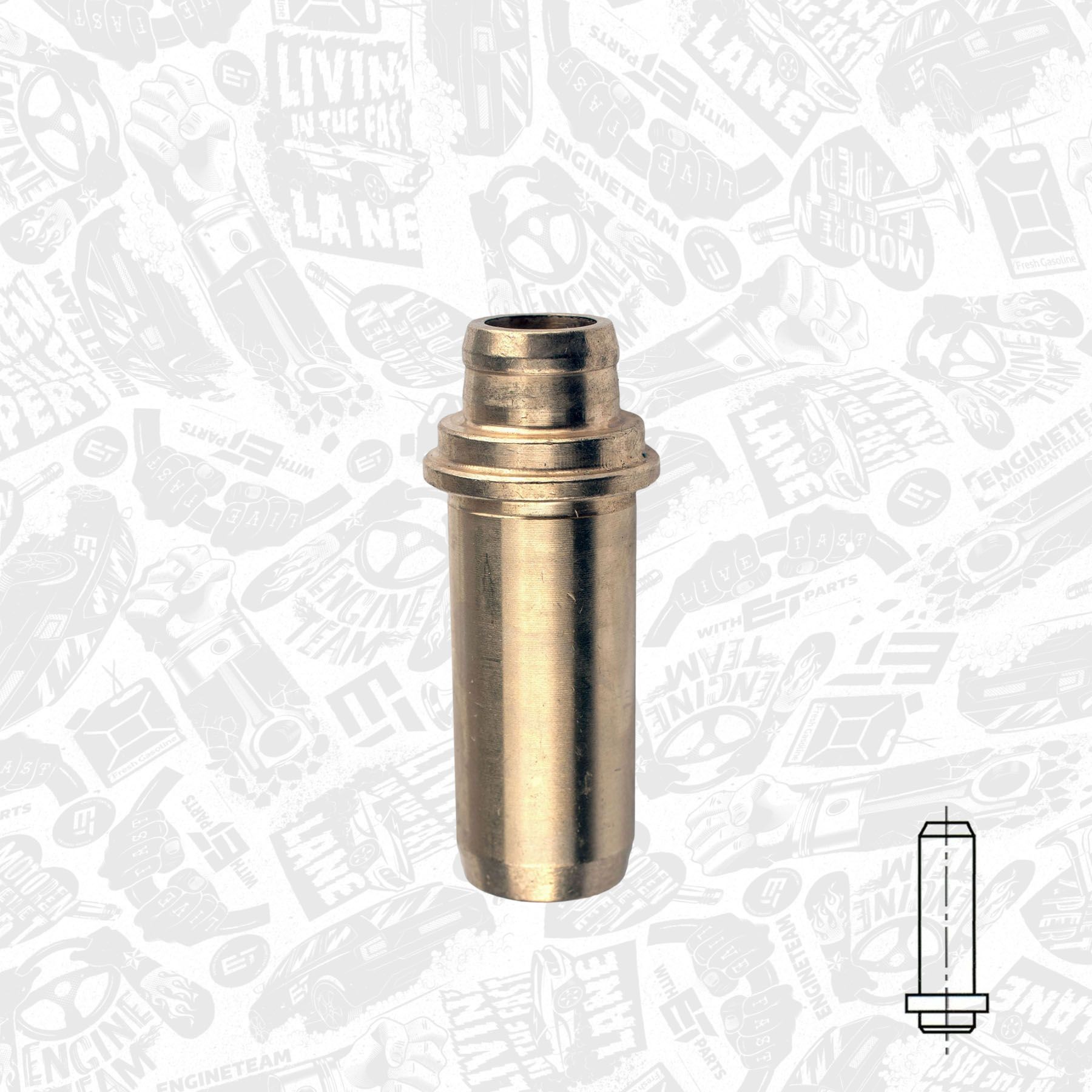 ET ENGINETEAM VG0003 Valve Guides PASSAT 1.9 TDI Syncro/4motion 110 PS Diesel 2001