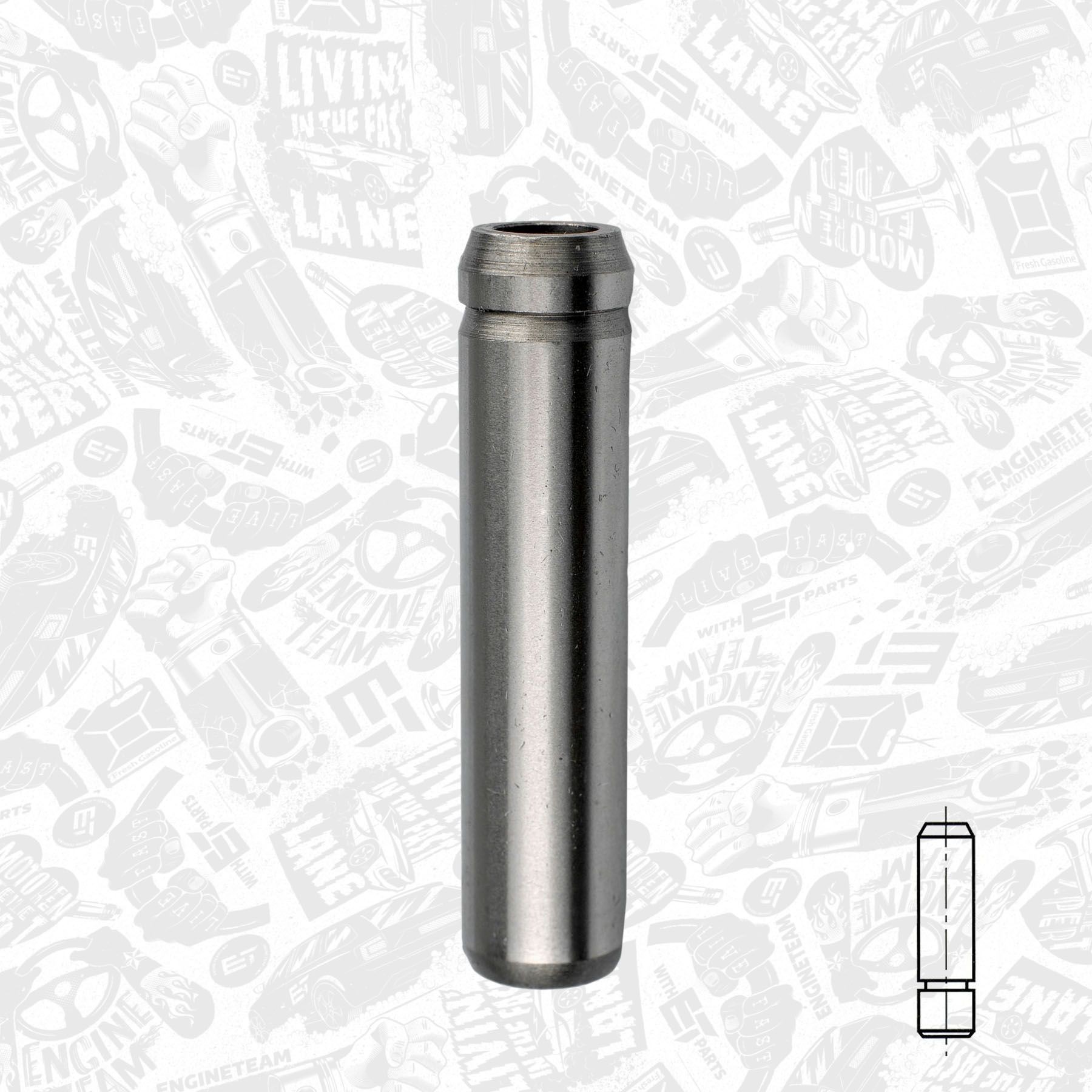 ET ENGINETEAM VG0036 Valve Guides NAVARA 2.5 dCi 4WD (D40TT, D40T, D40M, D40BB) 190 PS Diesel