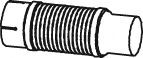 DINEX Corrugated Pipe, exhaust system Article number: 28265 cheaply