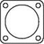 DINEX Exhaust pipe gasket Article number: 74818 cheaply