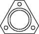 DINEX Flange, exhaust pipe Article number: 74821 cheaply
