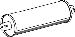 DINEX Middle- / End Silencer Article number: 22300 cheaply
