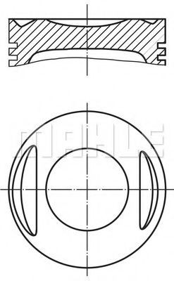 MAHLE ORIGINAL Piston Article number: 009 20 02 cheaply