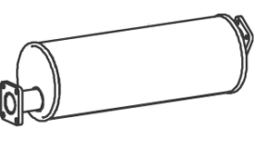 DINEX Middle silencer Article number: 39303 cheaply