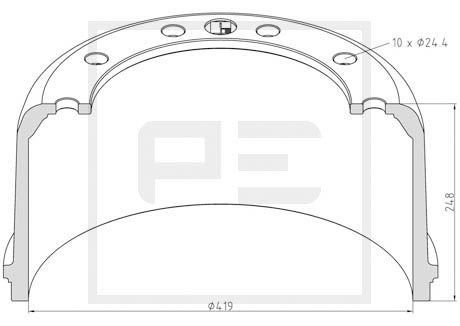 PETERS ENNEPETAL Cover, outside mirror Article number: 258.055-00A cheaply