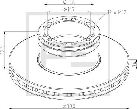 PETERS ENNEPETAL Tilt Cylinder, driver cab Article number: 103.651-00A cheaply