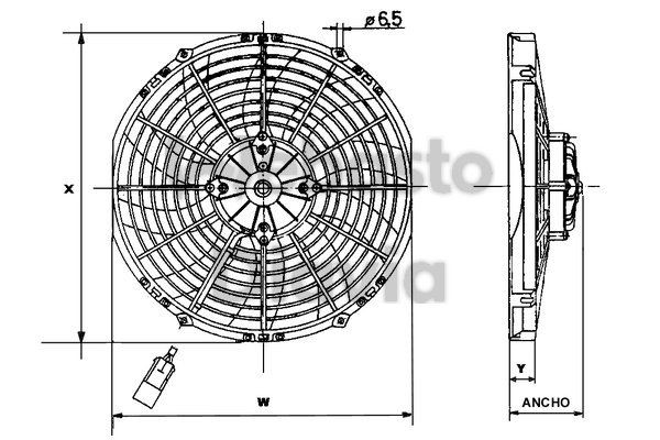 WEBASTO Ventilator, motorkøling Varenummer: 62080196A billige