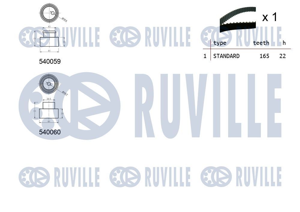 RUVILLE Strammehjul, kilerem Varenummer: 58903 billige