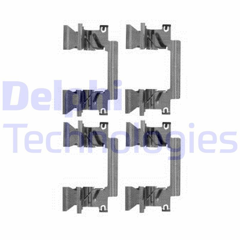 DELPHI LX0590 Lisakomplekt, ketaspiduriklotsid BT-50 3.2 MZ-CD (UP0YF1, UR0YF1) 200 HP Diisel