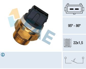 FAE 55007 Heater control valve VIVARO 2.0 CDTI (F7) 90 PS Diesel