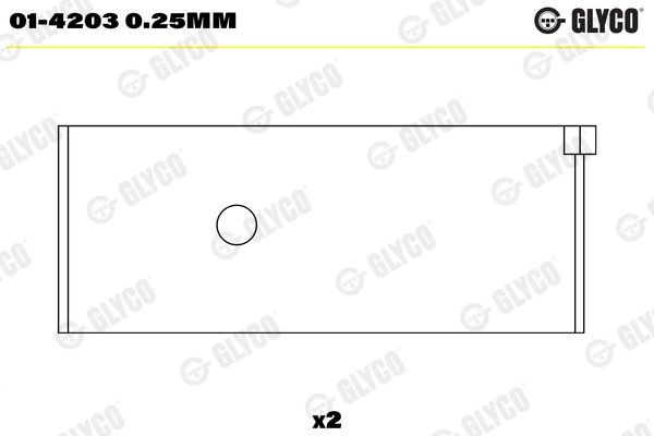 GLYCO Big End Bearings Article number: 01-4203 0.25mm cheaply
