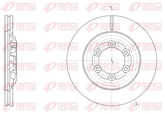 REMSA Brake disc Article number: 61510.10 cheaply