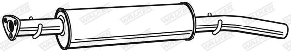 WALKER Middle silencer Article number: 23247 cheaply