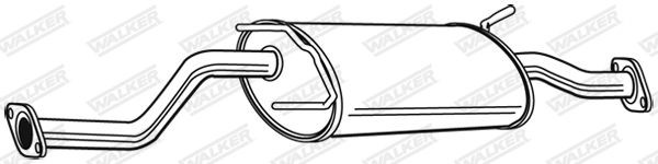 WALKER Middle silencer Article number: 22837 cheaply