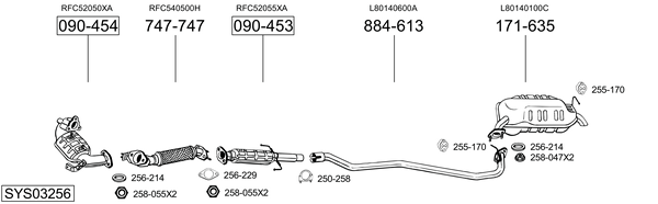 BOSAL Exhaust Pipe Article number: 886-259 cheaply