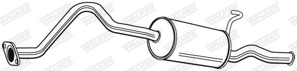 WALKER Rear silencer Article number: 22859 cheaply