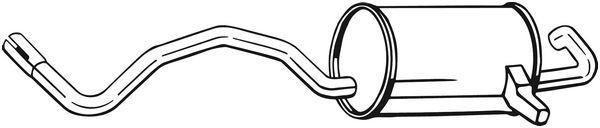 BOSAL Rear silencer Article number: 279-573 cheaply