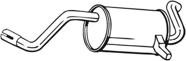 BOSAL Rear silencer Article number: 200-053 cheaply