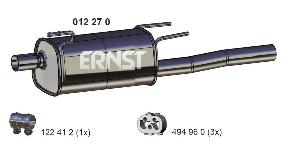 ERNST Rear silencer Article number: 012270 cheaply
