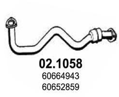 ASSO Exhaust Pipe Article number: 02.1058 cheaply