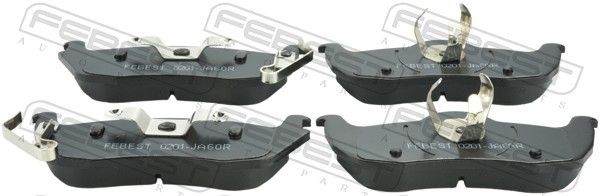FEBEST Brake pad set Article number: 0201-JA60R cheaply