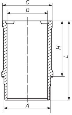 MAHLE ORIGINAL 021 WN 23 00 Cylinder Sleeve 11 1.4 60 PS Petrol 1995