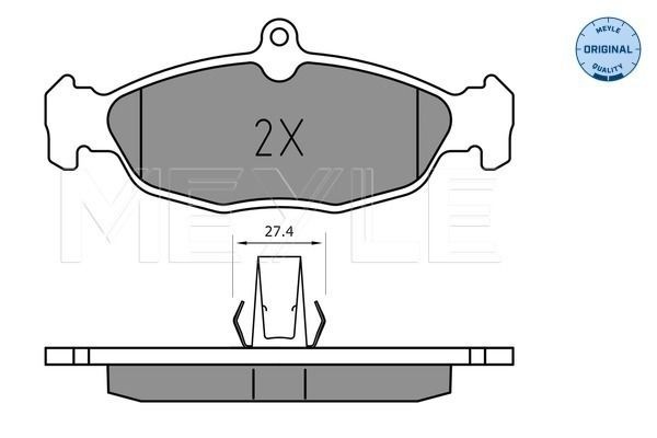 MEYLE Brake pad set Article number: 025 244 8717 cheaply
