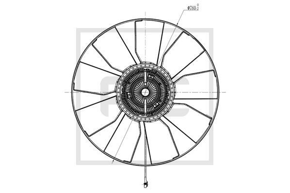 PETERS ENNEPETAL Ventilatorhjul, motorkøling Varenummer: 030.191-00A billige