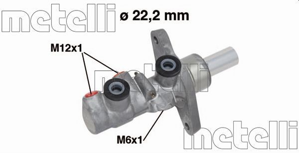 METELLI Peapiduri silinder Artikli number: 05-0743 soodsalt