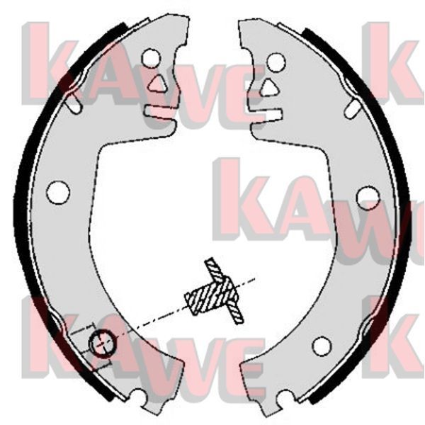 KAWE Brake Shoe Set Article number: 05780 cheaply