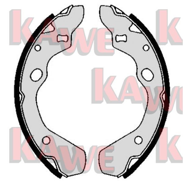 KAWE Brake Shoe Set Article number: 05800 cheaply