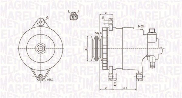 MAGNETI MARELLI Alternator Article number: 063731183010 cheaply