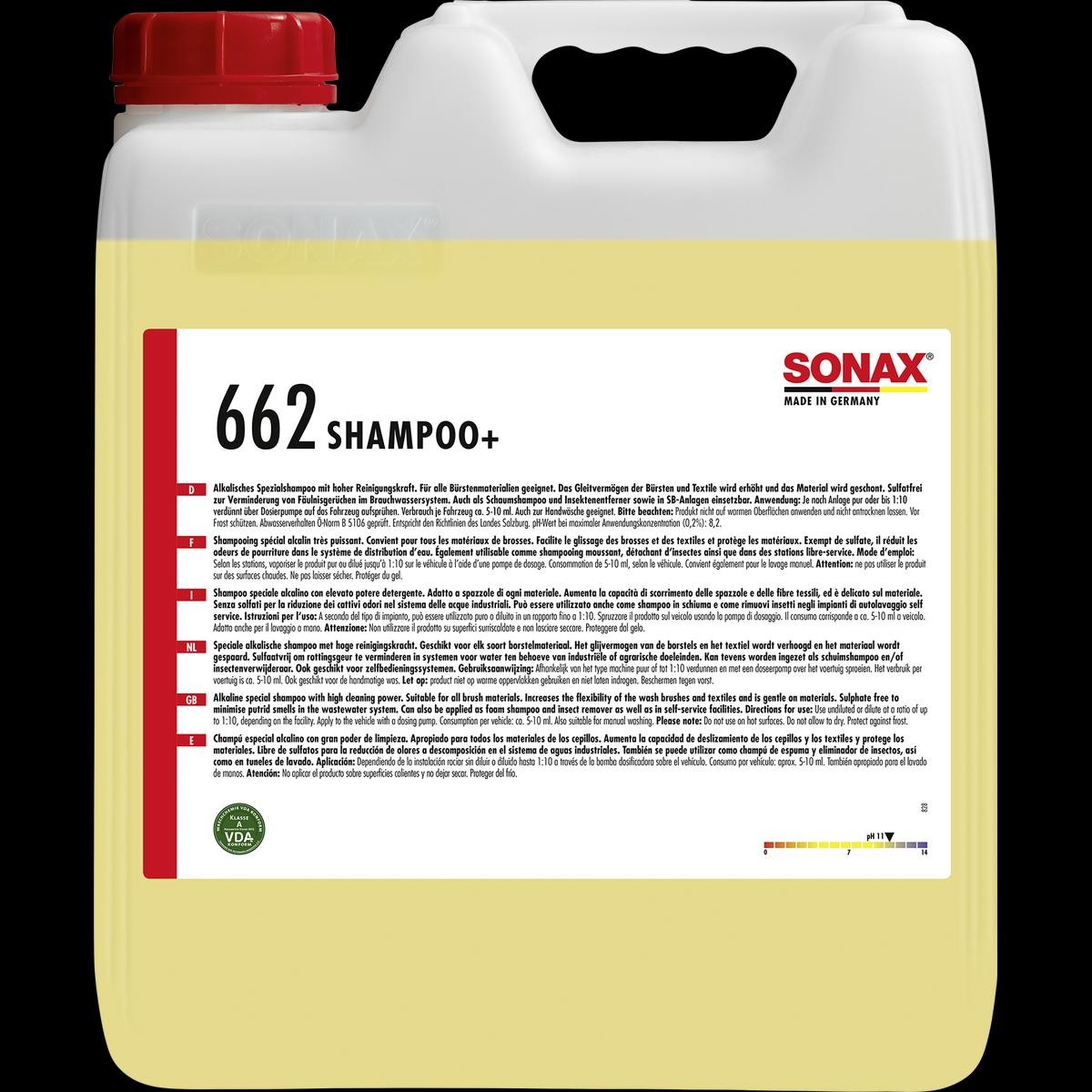 SONAX Lakk rengjøring SHAMPOO+ artikkelnummer: 06626000 billig