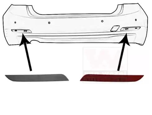 OEM Reflektor 0670940 fra VAN WEZEL