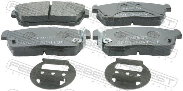 FEBEST Bremseklodser Varenummer: 0701-GA413F billige