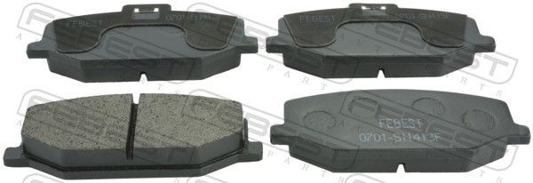 FEBEST Brake pad set Article number: 0701-SN413F cheaply