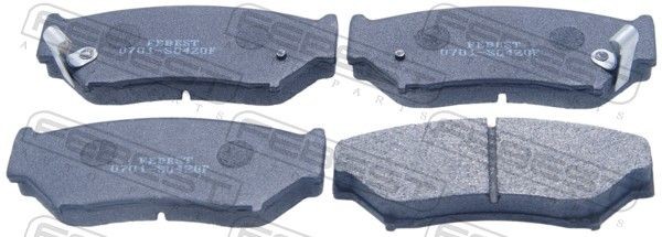 FEBEST Brake pad set Article number: 0701-SQ420F cheaply