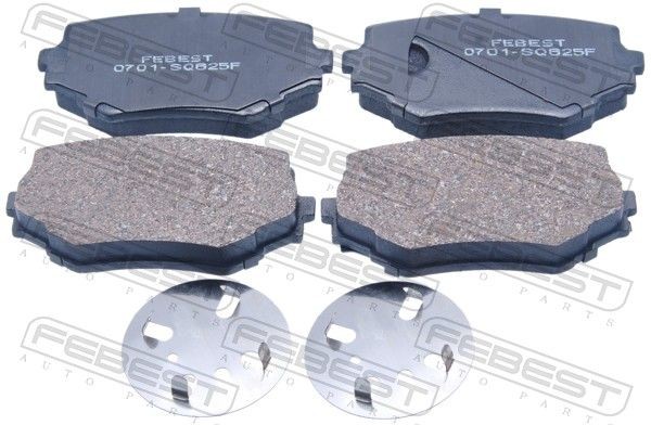 FEBEST Brake pad set Article number: 0701-SQ625F cheaply