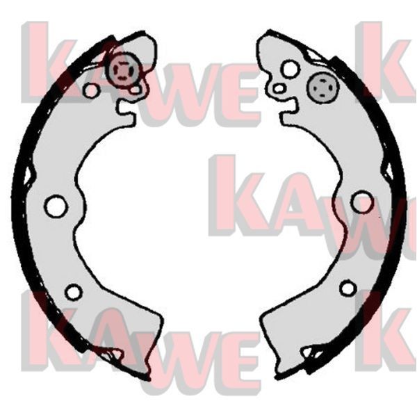 KAWE Brake Shoe Set Article number: 07030 cheaply