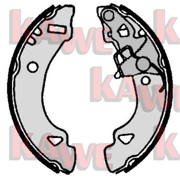 KAWE Brake Shoe Set Article number: 07060 cheaply