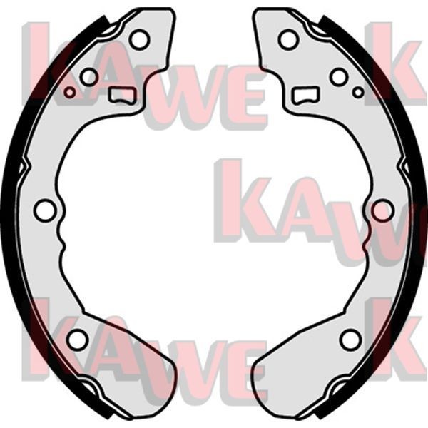 KAWE Brake Shoe Set Article number: 07440 cheaply