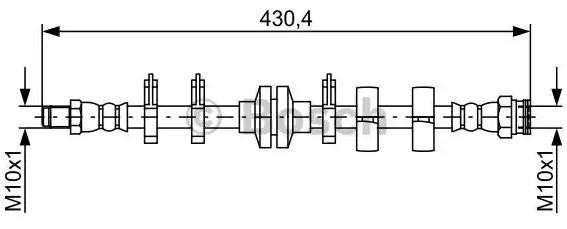 BOSCH Brake hose Article number: 1 987 481 900 cheaply
