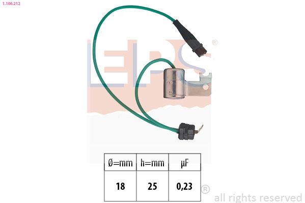 EPS Condenser, ignition Article number: 1.106.212 cheaply