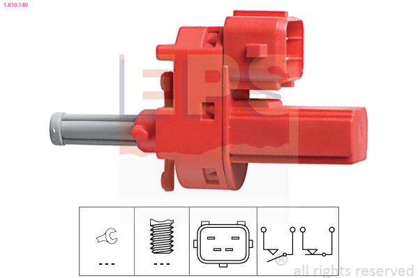 EPS 1.810.140 Switch, clutch control (cruise control) TRANSIT CONNECT 1.8 TDCi 110 PS Diesel