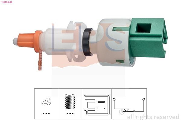 EPS 1.810.249 Switch, clutch control (cruise control) NEMO 1.4 73 PS Petrol