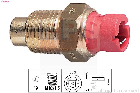 EPS Sensor, coolant temperature Article number: 1.830.000 cheaply
